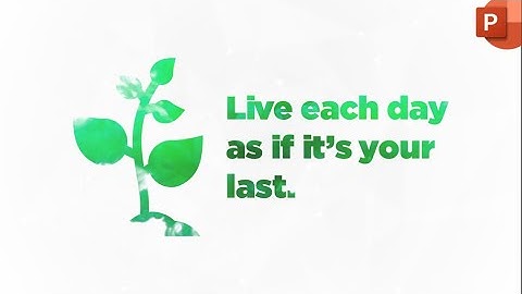 Hướng dẫn thiết kế video intro đẹp bằng slide Powerpoint