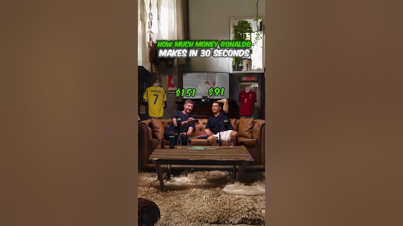 how-much-money-ronaldo-makes-in-30-seconds-shorts-millionaire-youtube