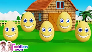 Learning Colors | Colorful Eggs on a Farm | Surprise Eggs Kids Songs |  Nursery rhymes