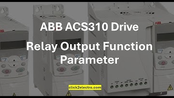 ABB ACS310 drive relay output (RO) function parameter & programming
