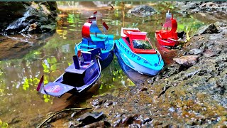 Menjalankan dan merakit perahu otok otok, kapal otok otok, kapal mainan, pop pop boat, Rc boat