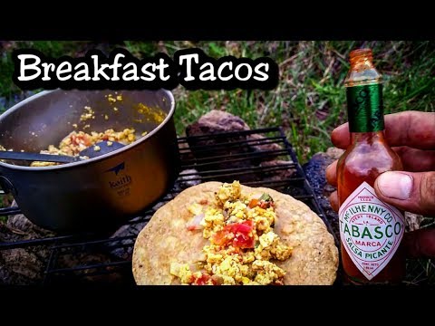 Mexican Breakfast TACOS - Bushcraft Cooking - REAL MEXICAN FOOD - KEITH Titanium Cookset