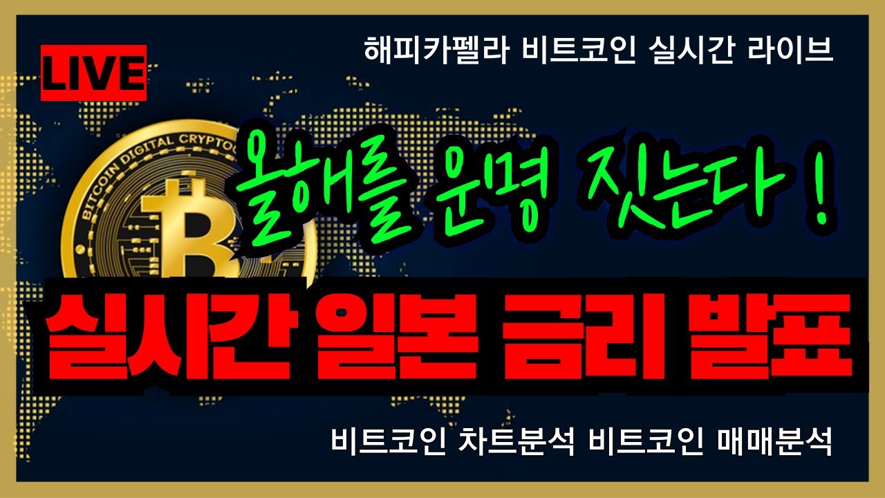 비트코인 실시간, 실시간 일본금리 발표! 올해를 운명 짓는다 ! 12/19 점심💎#비트코인 #비트코인실시간 #이더리움 #리플  #cryptocurrency #차트분석 - YouTube