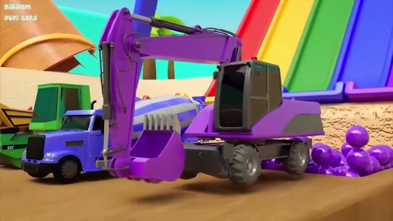 🏎️🌈 Color Ramp Car Challenge with Superheroes