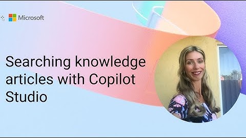 Searching knowledge articles with Copilot Studio
