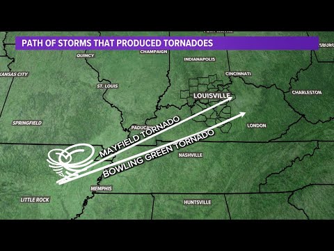 Kentucky storm track: A look at the path of the storms