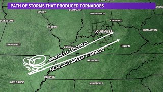 Kentucky storm track: A look at the path of the storms