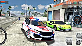 Honda Civic French Police Car - Police Simulator 2026 - Driving Game Android Gameplay  screenshot 1