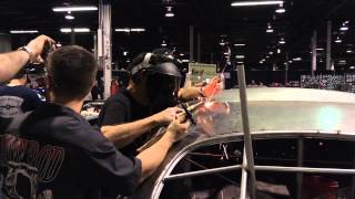 Hammer-Welding a Seam with Gene Winfield at World of Wheels - Eastwood