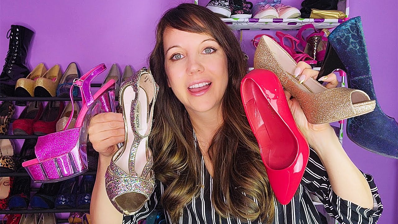 ASMR Shoe Collection - Heels Edition 👠 (soft spoken ramble style) - YouTube