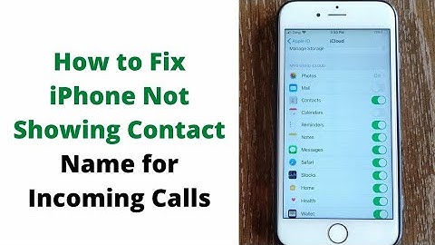 iOS 14 iPhone Not Showing Contact Name on Incoming Calls