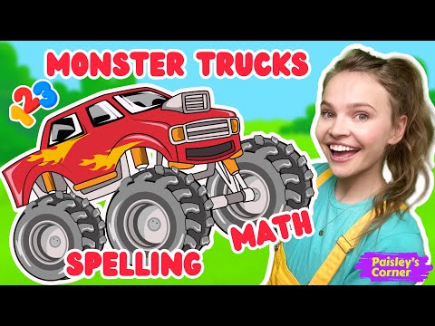 Toddler Learning Videos STEM Math Monster Trucks For Toddlers Educational Videos For Kids