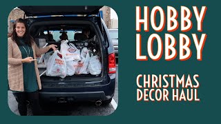 Hobby Lobby Christmas Shop with Me and Haul