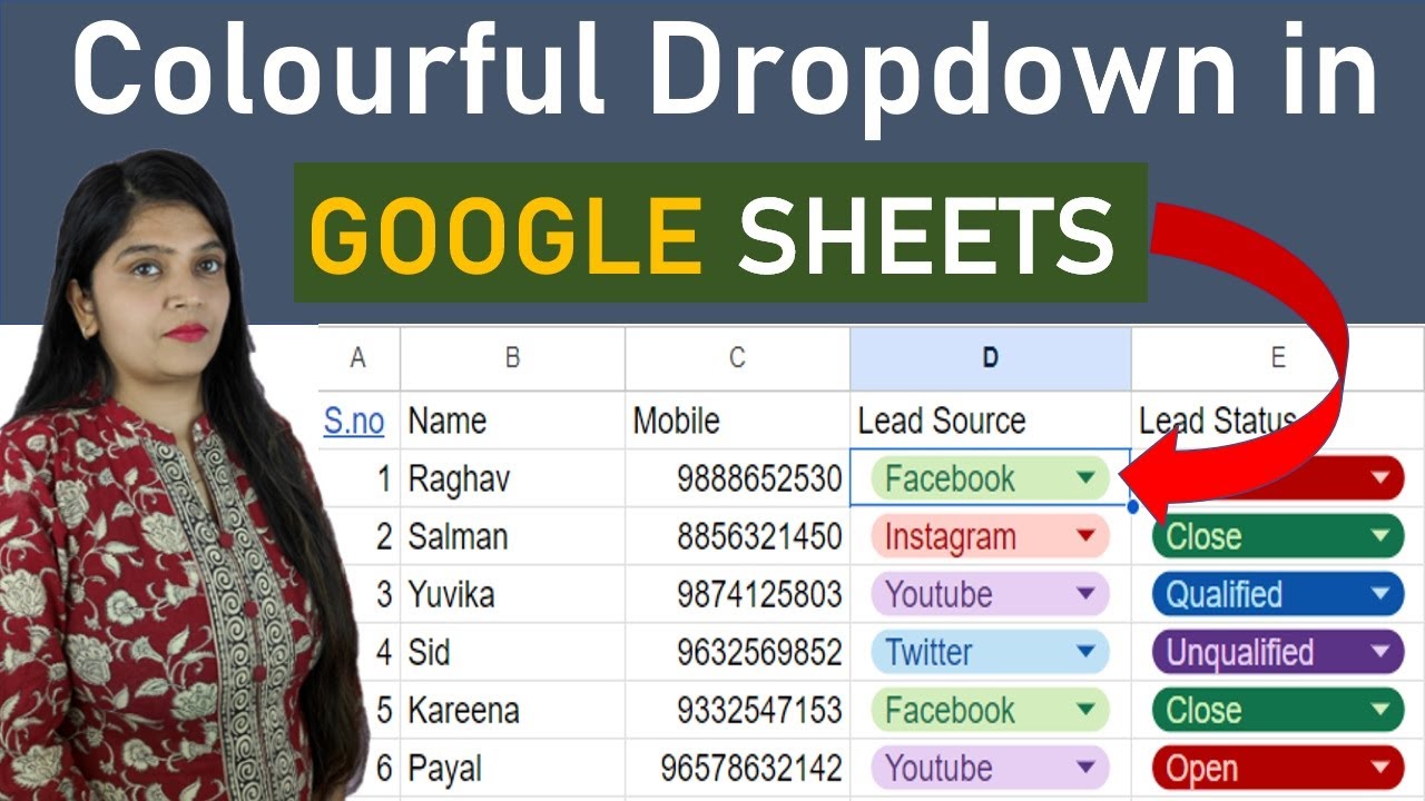 Dropdown List In Google Sheets Colorful Dropdown List Data Dropdown List In Google Sheets Colorful Dropdown List Data