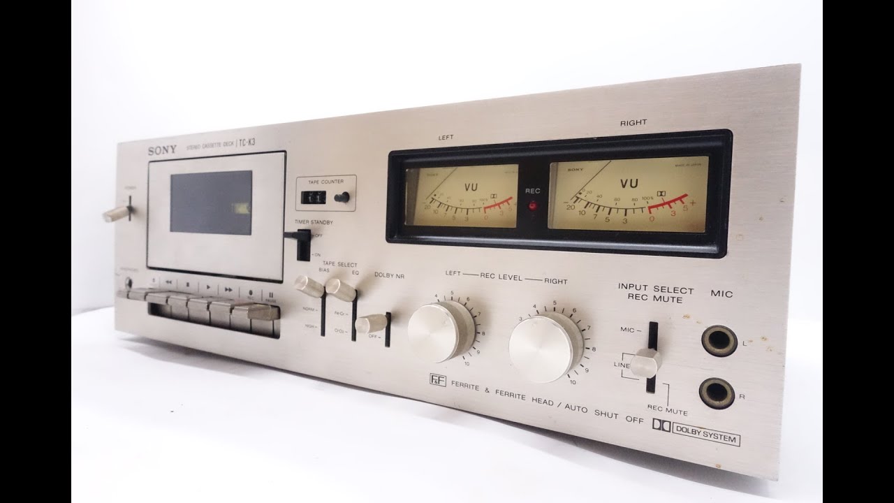 Sony TC-K3 ステレオカセットデッキ Deck Sony TC-K3 - YouTube