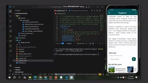 Demo ứng dụng đọc báo tiếng anh dành cho người việt - Fllutter 