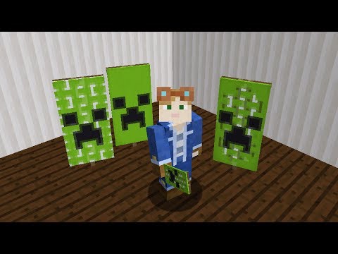 マインクラフト マイクラ クリーパー柄の旗の染め方３種類 Youtube