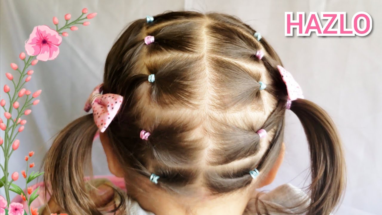 Fácil y Rápido peinados para niñas con cabello corto  YouTube