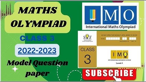 #FavFive |SOF IMO Class 3 International Mathematics Olympiad Model Question Paper 2022-23| #olympiad