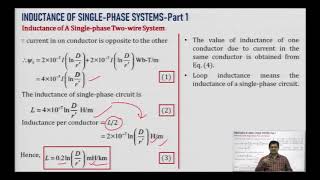 Inductance of Single Phase System Part-1