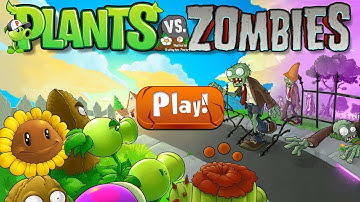 Trò chơi trái cây đại chiến zombie trên PowerPoint | plants vs zombies game