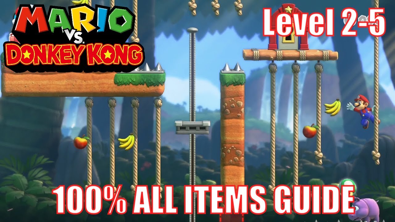 World 2-5 | 100% guide | Mario Vs. Donkey Kong | Switch Walkthrough