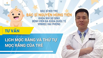 Lịch mọc răng và thứ tự mọc răng của trẻ