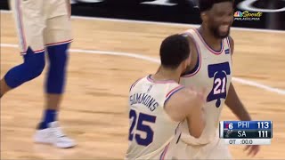 Ben Simmons with a game winner | 76ers vs Spurs