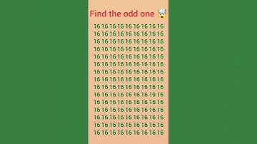 #find #the #odd #number #shorts #reels #trending #video #spot