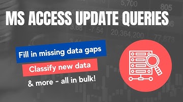 MS Access Update Queries - Make data changes in bulk/mass to your table and save loads of time!