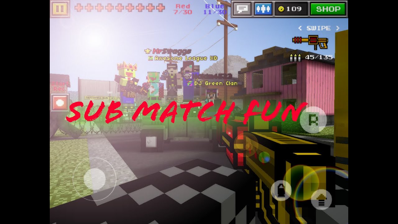 Pixel Gun 3D: Sub Match Fun (iOS)