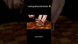 Cutting Minecraft block ASMR ￼