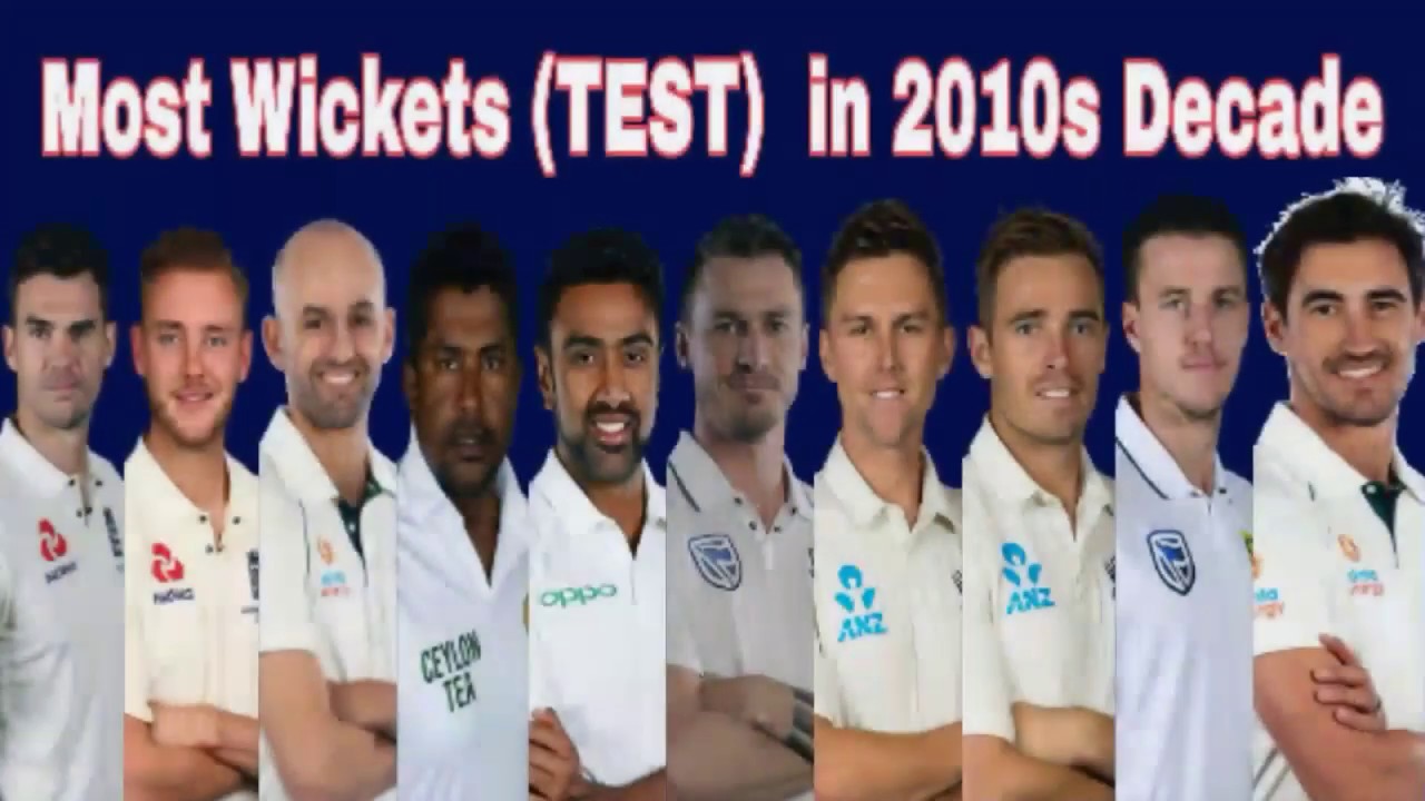 Most Wickets TEST In 2010s Decade YouTube