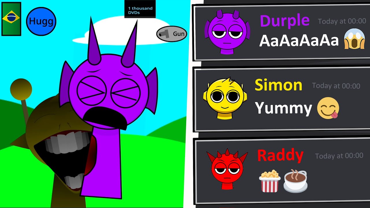 SPRUNKI Reacts to Sprunki Kick the Buddy, But Durple? This Crazy Mod Has a Serious Problem O_O