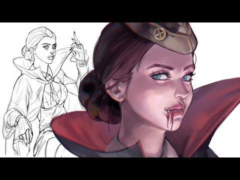 MY QUEEN TWITCH 💖😈Halloween Speedpaint