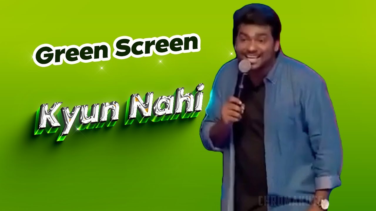 Zakir khan kyu nahi meme green screen || Chroma Kuts