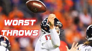 Nfl Worst Throws Of All-Time
