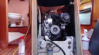 Yanmar 2GM20 first srart after winter storage 2019