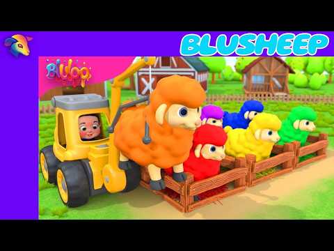 Baa Baa Black Sheep | Colorful Sheep Song | Nursery Rhymes & Kids Songs