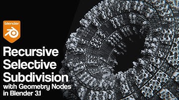 Recursive Selective Subdivision with Geometry Nodes | Blender 3.1 Tutorial