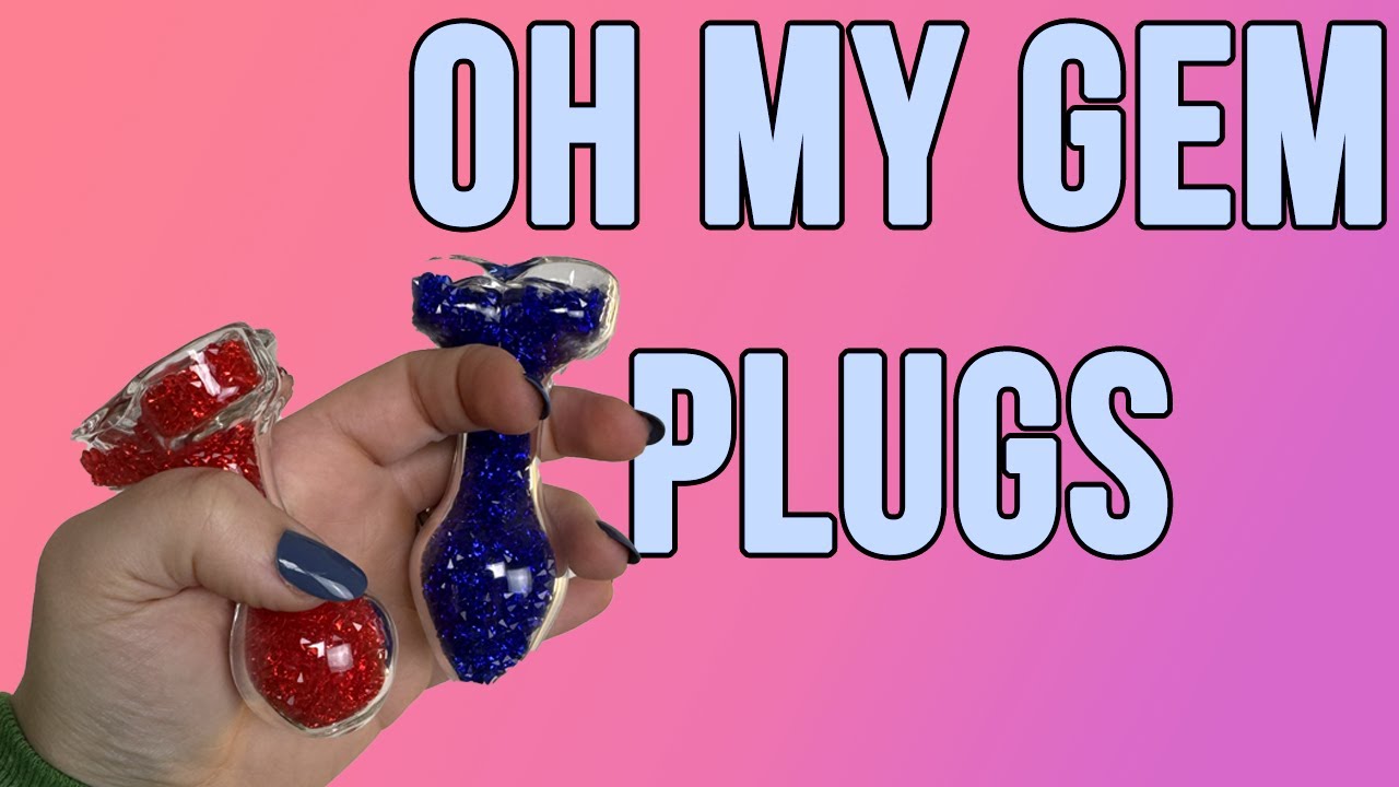 Educational Sex Toy Review - Blush Oh My Gem Glass Plugs Lustre and Prestige Gemstone Anal Toys