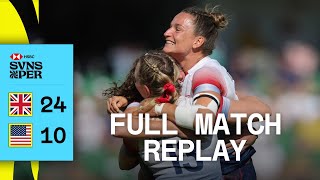 Great Britain storm back to form! | Great Britain v USA | Full Match Replay | Perth HSBC SVNS