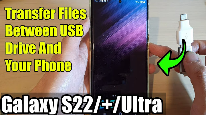 How to transfer photos from samsung s21 to flash drive