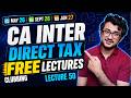 Direct Tax lecture 50 | Free CA CS CMA Inter DT | For May 26 and onwards | #cainter #caintertax