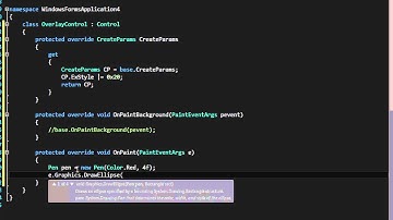 C# - Transparent WinForms Controls