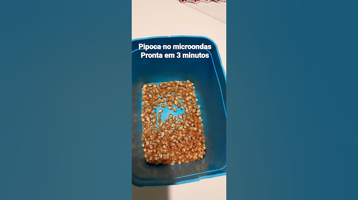 Pipoca no microondas/Pronta  em 3 minutos