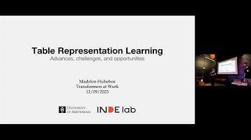 Table Representation Learning by  Madelon Hulsebos - Zeta Alpha