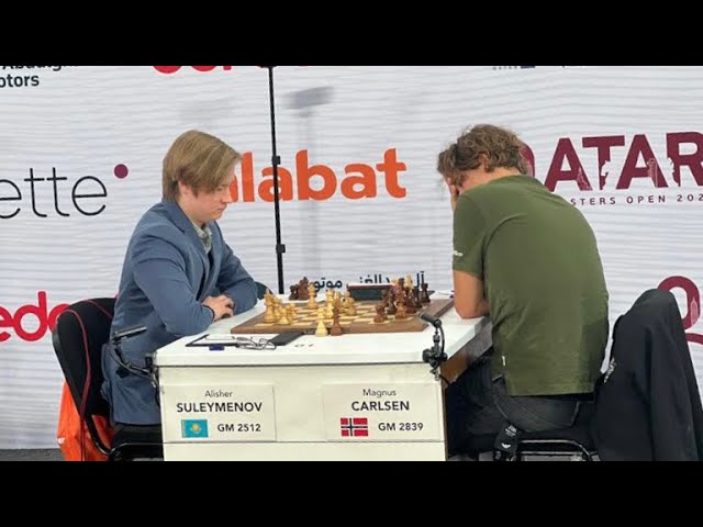 Qatar Masters 2023 R2: Alisher Suleymenov crushes Magnus Carlsen