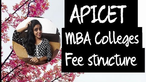 #apicet2020 #apicet  APICET MBA colleges fee structures