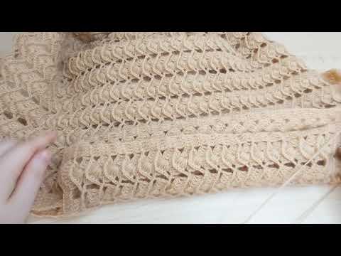 Deniz ve midye kabuğu yelek 46 48 beden (birleştirme) knitting , models , crochet ,вязание крючком